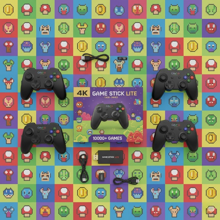 4K Retro Game Box – 10,000+ Classic Games | Wireless Setup - Hetro