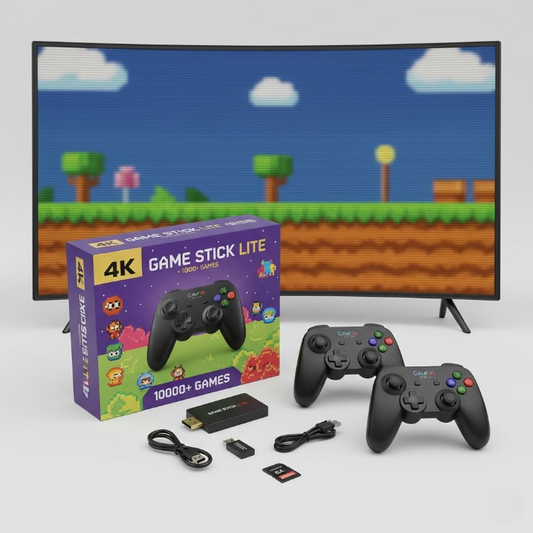 4K Retro Game Box – 10,000+ Classic Games | Wireless Setup - Hetro