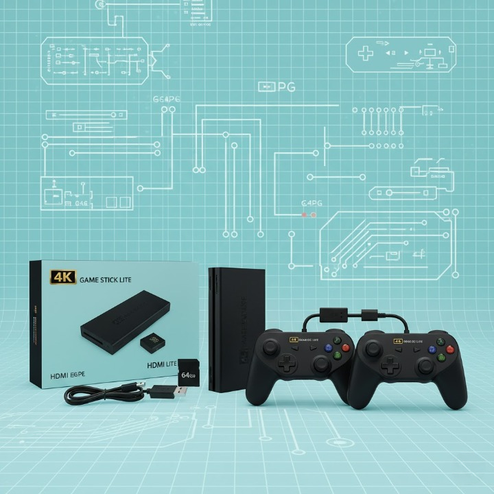 4K Retro Game Box – 10,000+ Classic Games | Wireless Setup - Hetro