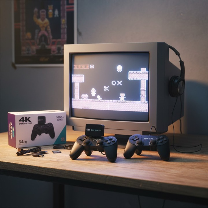 4K Retro Game Box – 10,000+ Classic Games | Wireless Setup - Hetro