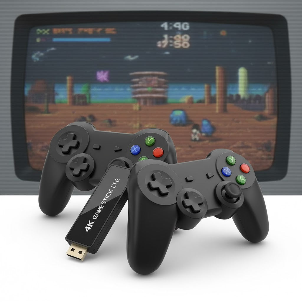 4K Retro Game Box – 10,000+ Classic Games | Wireless Setup - Hetro